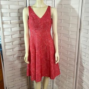 Black label by Evan-Picone fit and flare coral pink dress size 4